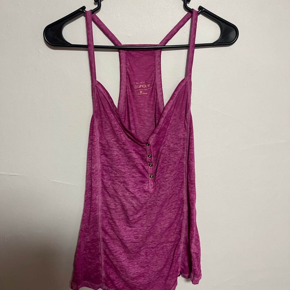 Maurices Fuchsia Buttoned Camisole